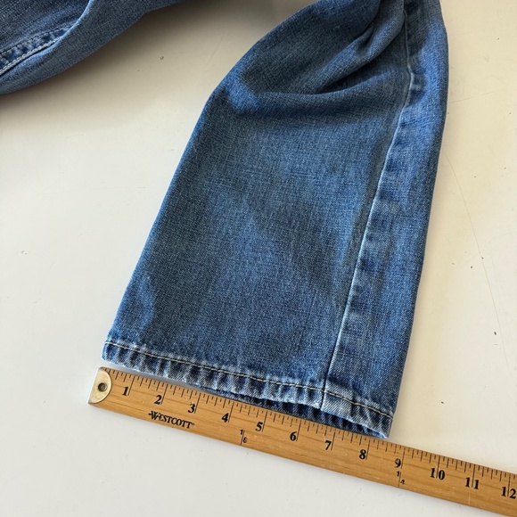 Ariat M5 Straight Fit Distressed Western Denim Work Jeans Mens 32 x 36 - Picture 11 of 12